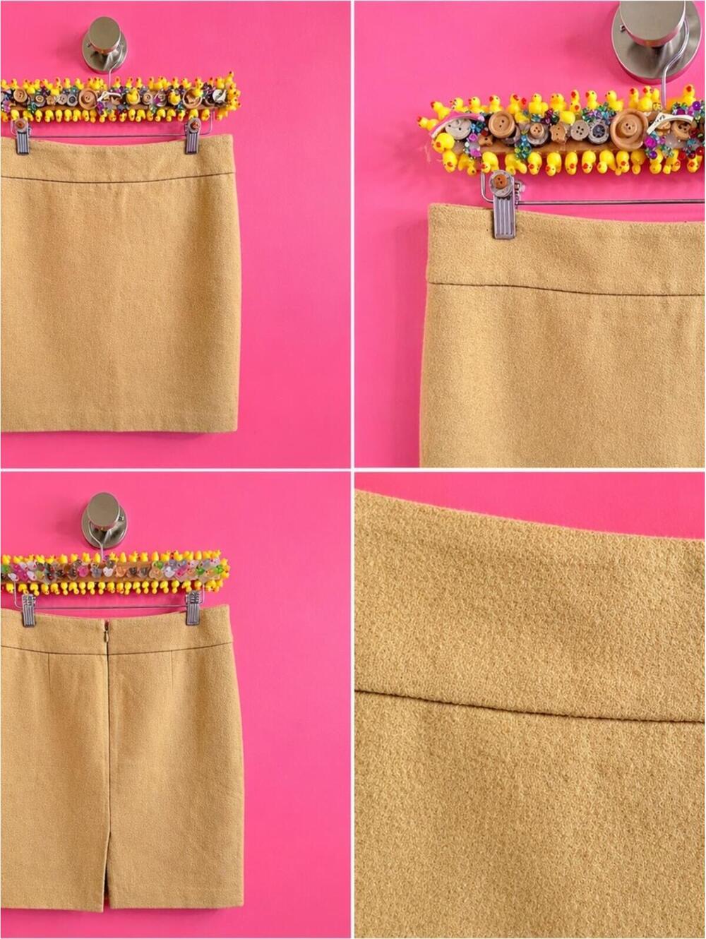 J. Crew Camel Mini Pencil Skirt